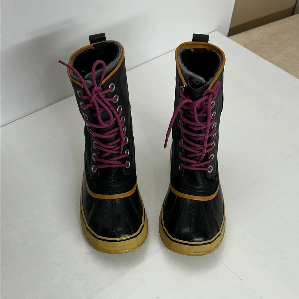 Stylish Black and Gold Women's Boots